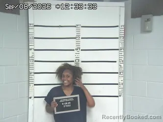 Mugshot of Te'asia Lawrence booked in Jefferson County, Ohio on September 7, 2026