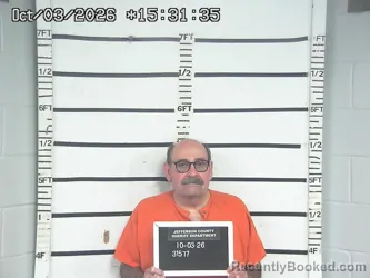 Mugshot of Nick Ledakis booked in Jefferson County, Ohio on October 3, 2026