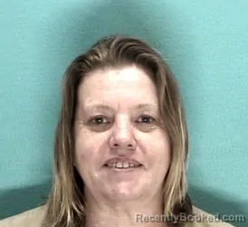Mugshot of MINDY J WOODS booked in Licking County, Ohio on May 18, 2026