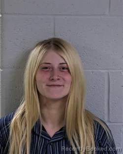 Mugshot of MAKAYLA RAE BURROWS booked in Logan County, Ohio on March 24, 2026