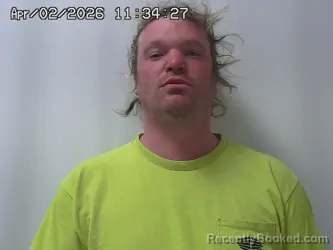 Mugshot of ZACHARY HEMINGER booked in Madison County, Ohio on April 2, 2026