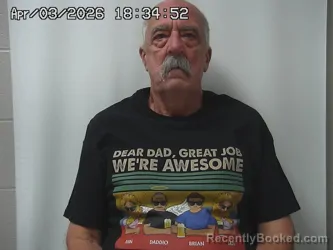 Mugshot of ANDY HARTMAN booked in Madison County, Ohio on April 3, 2026