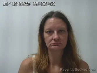 Mugshot of REBECCA MILLER booked in Madison County, Ohio on July 13, 2026