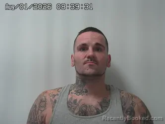 Mugshot of SHAWN MURRAY booked in Madison County, Ohio on August 1, 2026