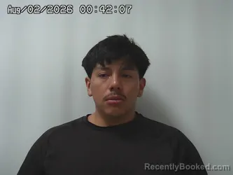 Mugshot of KEVIN MUNOZ-HERNANDEZ booked in Madison County, Ohio on August 2, 2026