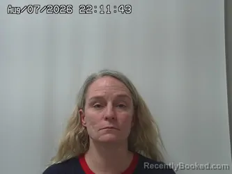 Mugshot of Trisha Edwards booked in Madison County, Ohio on August 7, 2026