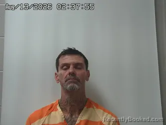 Mugshot of Steven Rafferty booked in Madison County, Ohio on August 13, 2026