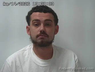 Mugshot of Ernest Rinehart booked in Madison County, Ohio on August 14, 2026
