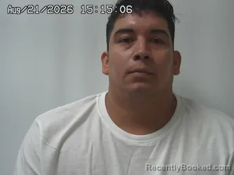 Mugshot of Tomas Aguilar booked in Madison County, Ohio on August 21, 2026