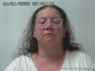 Mugshot of Melinda Webb booked in Madison County, Ohio on August 21, 2026