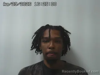 Mugshot of Kyreem Terry booked in Madison County, Ohio on August 29, 2026