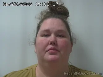 Mugshot of Leah Irons booked in Madison County, Ohio on September 23, 2026