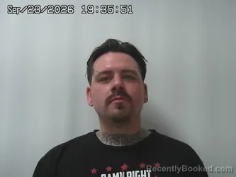 Mugshot of Taylor Muncey booked in Madison County, Ohio on September 23, 2026