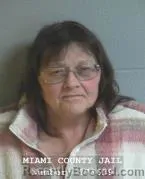 Mugshot of MARY JO CURTIS booked in Miami County, Ohio on April 2, 2026