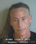 Mugshot of Jason L Evans booked in Miami County, Ohio on September 9, 2026