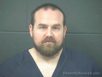 Mugshot of Aaron Thompson booked in Morrow County, Ohio on October 7, 2026