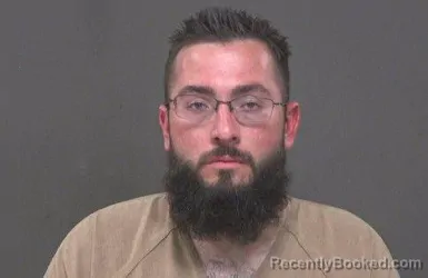 Mugshot of AUSTIN ALBERT BINTZ booked in Muskingum County, Ohio on April 2, 2026