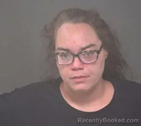Mugshot of Brittany Nicole Webb booked in Muskingum County, Ohio on August 25, 2026