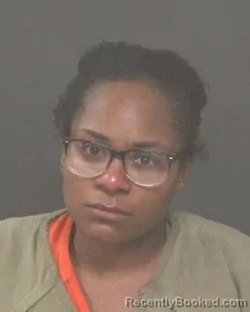 Mugshot of Shecara Gabrielle Edwards booked in Muskingum County, Ohio on August 27, 2026