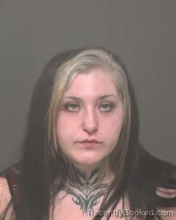 Mugshot of Haley Danielle Scott booked in Muskingum County, Ohio on September 4, 2026