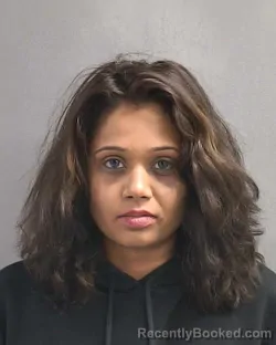 Mugshot of KARISHMA DEOMATIE RAMDAS booked in Volusia County, Florida on March 10, 2026