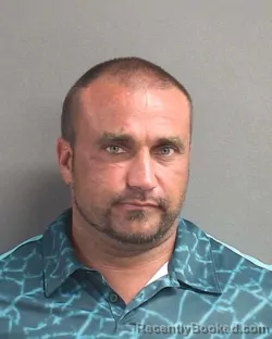 Mugshot of GARY WAYNE HARMAN booked in Volusia County, Florida on July 9, 2026