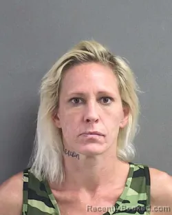 Mugshot of AMBER LEE SEXTON booked in Volusia County, Florida on July 9, 2026