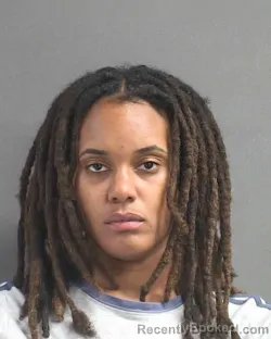 Mugshot of DANIELLE CHRISTINA GLOVER booked in Volusia County, Florida on July 10, 2026