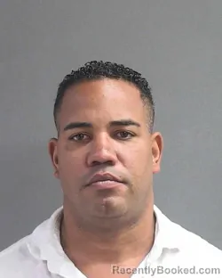 Mugshot of GUILLERMO ADRIAN ALAN MATOS booked in Volusia County, Florida on July 14, 2026