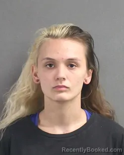 Mugshot of ZOE KATHERINE MARIE RYAN booked in Volusia County, Florida on July 16, 2026