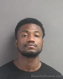 Mugshot of J'Waun Rasheid Gibson booked in Volusia County, Florida on August 4, 2026