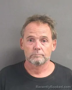 Mugshot of Roger Allen Shaffer booked in Volusia County, Florida on August 4, 2026