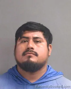 Mugshot of Rubin Juarez Perez booked in Volusia County, Florida on August 4, 2026