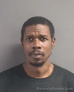 Mugshot of Tilbert Samuel Lettsome booked in Volusia County, Florida on August 6, 2026