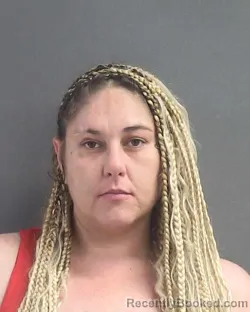 Mugshot of Danielle Ruth Lantz booked in Volusia County, Florida on August 6, 2026