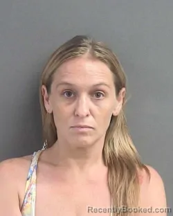 Mugshot of Kristy Ann Monahan booked in Volusia County, Florida on August 7, 2026