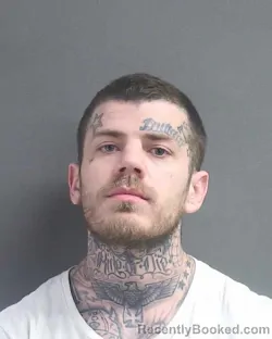 Mugshot of Cody Sorrell booked in Volusia County, Florida on August 7, 2026