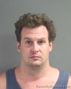 Mugshot of Jarrad Michael Dennis booked in Volusia County, Florida on August 7, 2026