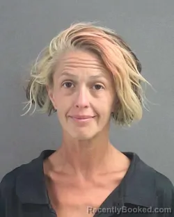 Mugshot of Katherine Jo Weatherford booked in Volusia County, Florida on August 8, 2026