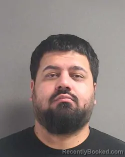 Mugshot of Naveed Karim Khan booked in Volusia County, Florida on August 11, 2026
