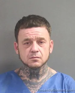 Mugshot of Jason Michael Therrien booked in Volusia County, Florida on August 12, 2026