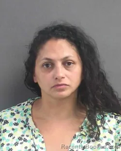 Mugshot of Monika Nader Siha booked in Volusia County, Florida on August 12, 2026