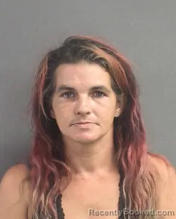 Mugshot of April Jeanette Clark booked in Volusia County, Florida on August 13, 2026
