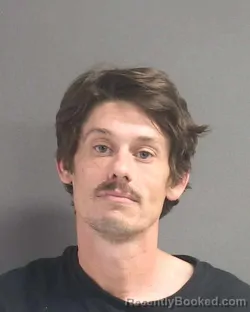 Mugshot of Scott William Spearin booked in Volusia County, Florida on August 15, 2026