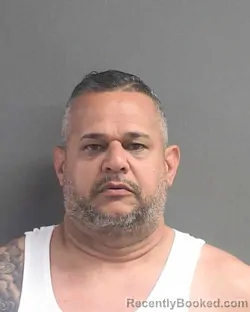 Mugshot of Raymond Omar Vidal Rivera booked in Volusia County, Florida on August 15, 2026