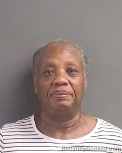 Mugshot of Shirley Frederick Walker booked in Volusia County, Florida on August 16, 2026