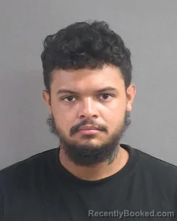 Mugshot of Tyler N Velasquez booked in Volusia County, Florida on August 16, 2026