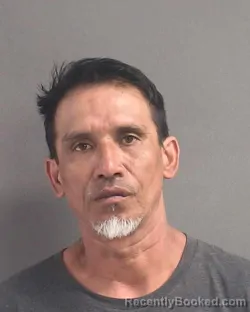 Mugshot of Oscar Alejandro Caro Beltran booked in Volusia County, Florida on August 16, 2026