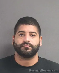 Mugshot of Anthony Michael Rosario booked in Volusia County, Florida on August 18, 2026