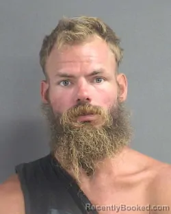 Mugshot of Joshua Michael Moore booked in Volusia County, Florida on August 18, 2026